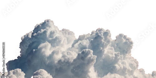 Vector soft clean fluffy clouds shapes cutout clean cumulus cloudscape cut out specials fog on transparent background.