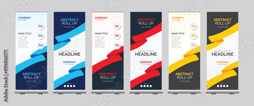 Business business roll up banner design