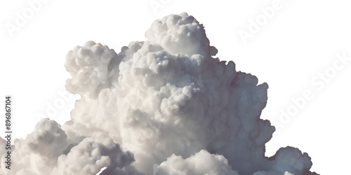 Vector soft clean fluffy clouds shapes cutout clean cumulus cloudscape cut out specials fog on transparent background.