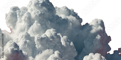 Vector soft clean fluffy clouds shapes cutout clean cumulus cloudscape cut out specials fog on transparent background.