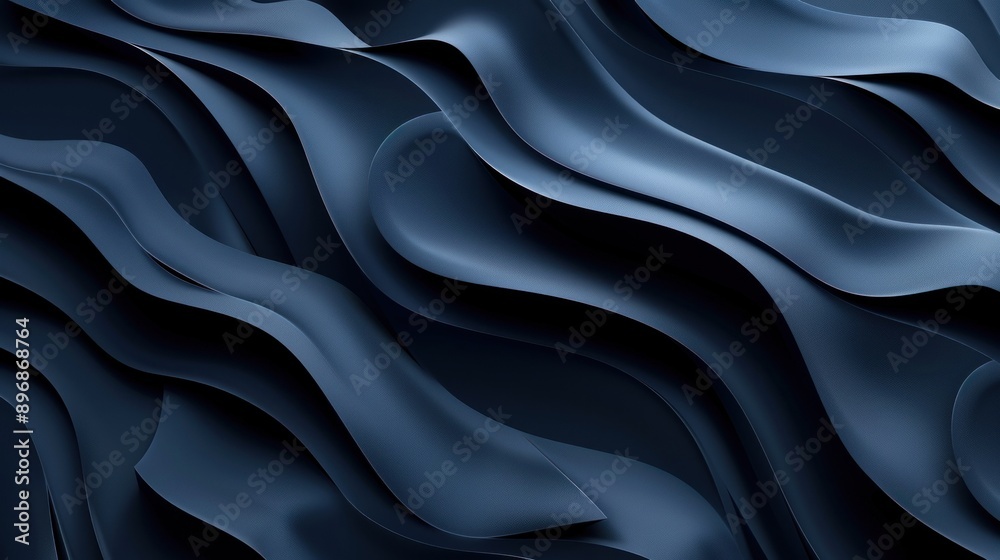 Obraz premium Dark abstract background wave decoration