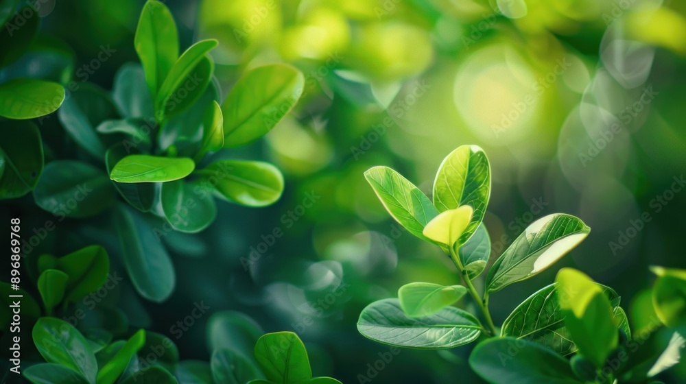 Green Leaves Illuminated By Sunlight Green Leaves Illuminated By Sunlight