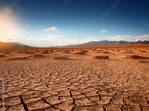 landscape in the desert