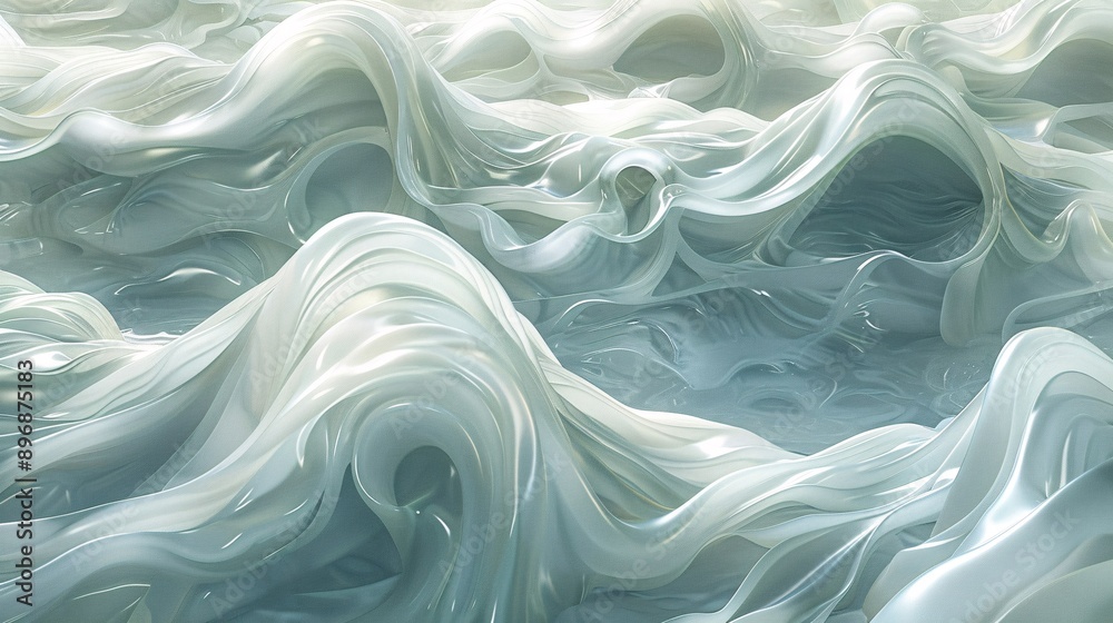 Fototapeta premium Soft dreamlike waves.