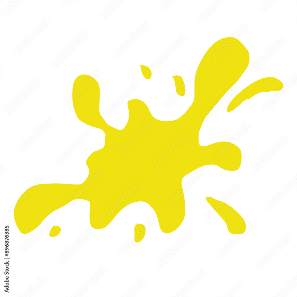 Paint yellow pigment spray splash stain illustration spots Paint yellow pigment spray splash stain illustration spots