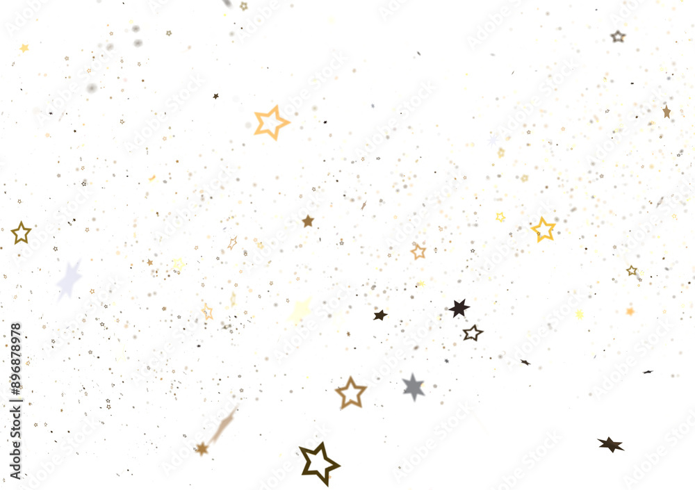 stars gold rainfall in 3d stars gold rainfall in 3d