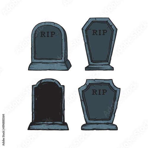 pack of kind stone graves for Halloween accessorizes