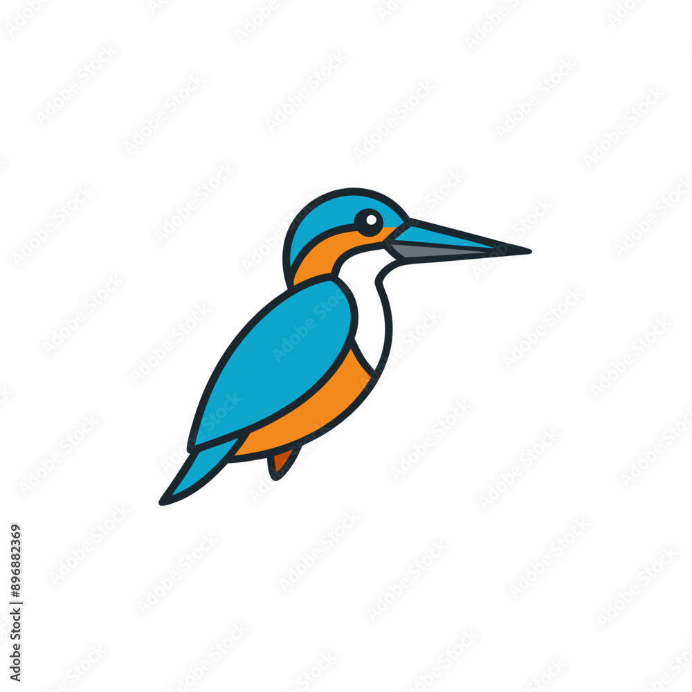 Obraz premium kingfisher on branch