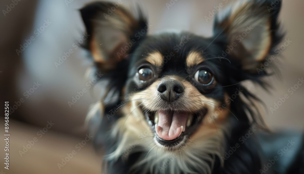 Close Up Portrait of a Smiling Chihuahua Dog Close Up Portrait of a Smiling Chihuahua Dog