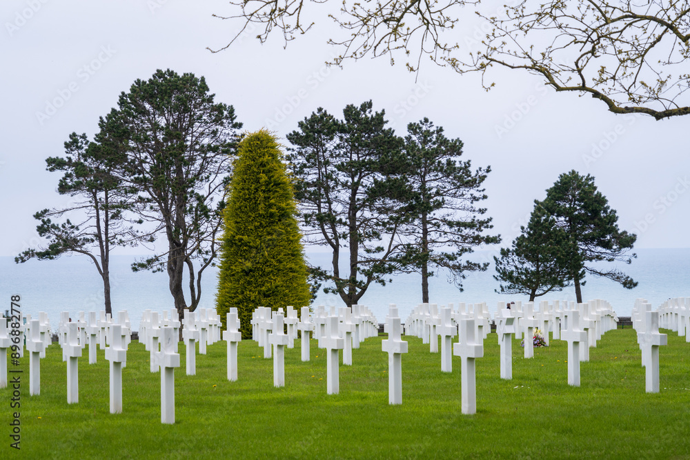 Normandy American Cemetery, in Colleville-sur-Mer, France Normandy American Cemetery, in Colleville-sur-Mer, France