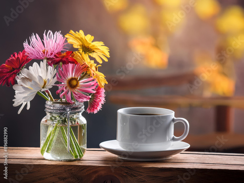 still life with flowers