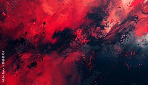 Red Abstract Grunge Texture Background, red space