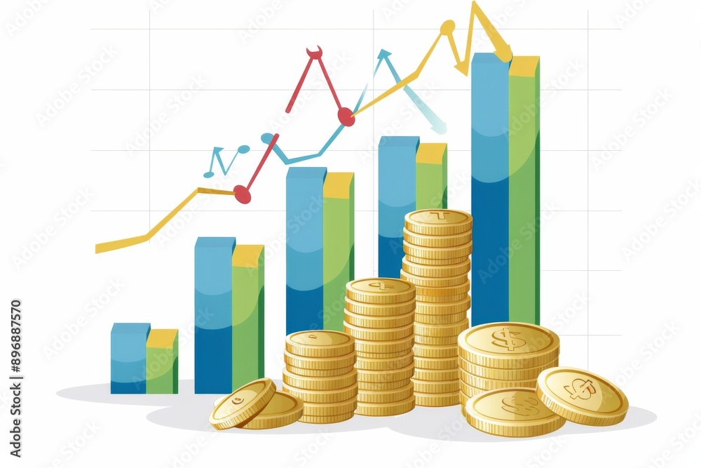 Conceptual Finance Illustration created with Generative AI Conceptual Finance Illustration created with Generative AI
