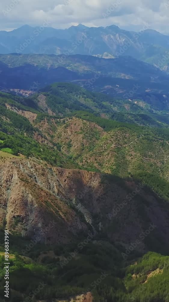 Aerial view of beautiful Albania landscape Aerial view of beautiful Albania landscape