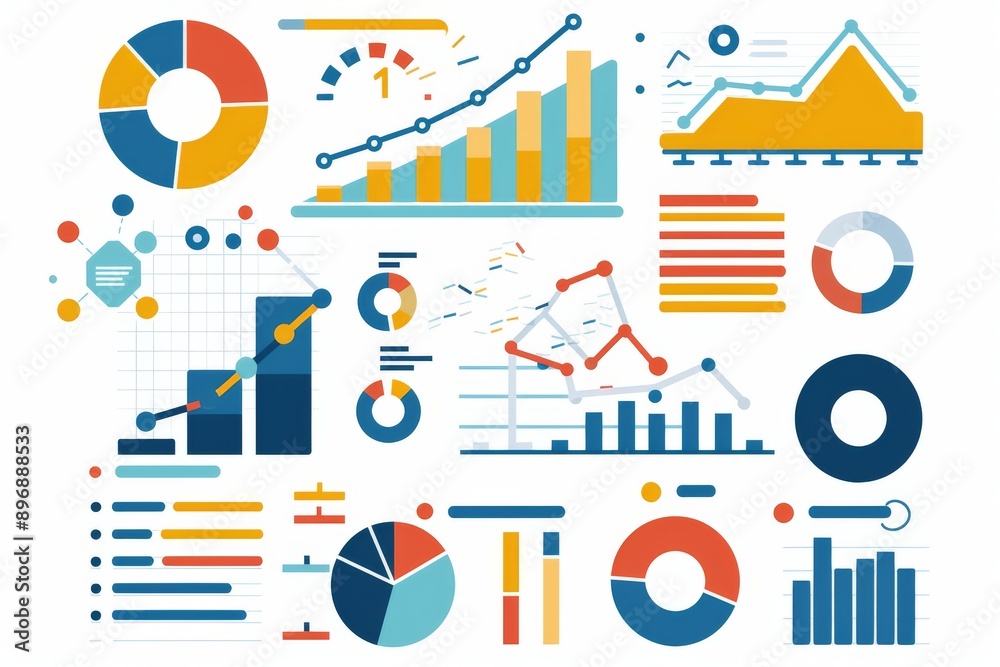 A Colorful Collection of Business Charts and Graphs A Colorful Collection of Business Charts and Graphs