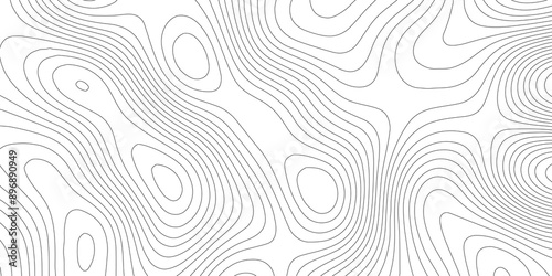 Abstract background wavy topographic line contour geography map. Seamless pattern and banner design. Modern and dynamic feel to topographic mapping vector illustration.