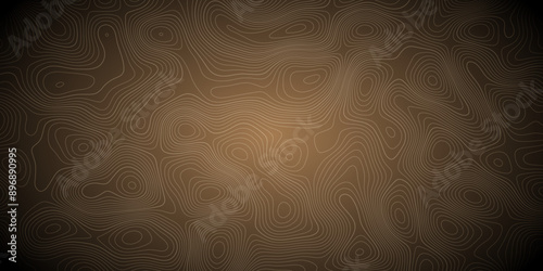 Abstract background wavy topographic line contour geography map. Seamless pattern and banner design. Modern and dynamic feel to topographic mapping vector illustration.