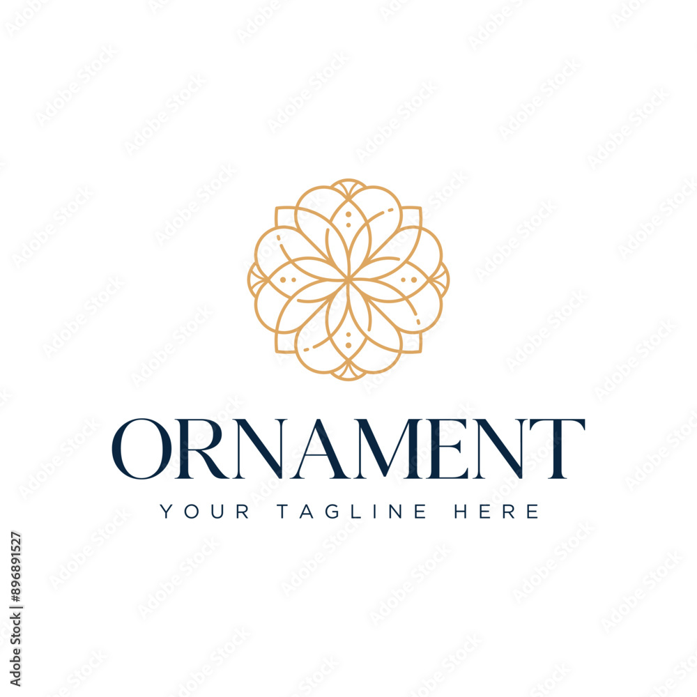 Abstract ornament tree leaf flower logo Abstract ornament tree leaf flower logo