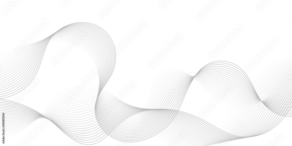 Abstract gray wave dynamic curve lines on transparent background with flowing particles. Digital energy waves technology concept. Modern backdrop design for business, presentation, banner. Abstract gray wave dynamic curve lines on transparent background with flowing particles. Digital energy waves technology concept. Modern backdrop design for business, presentation, banner.