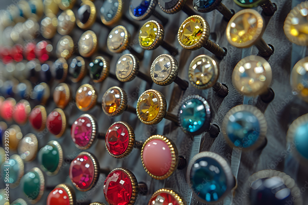 Colorful buttons and knobs on a wall, creating a vibrant and interactive display. Colorful buttons and knobs on a wall, creating a vibrant and interactive display.