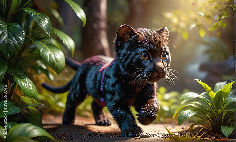 custom made wallpaper toronto digitalBaby Black Panther Cub