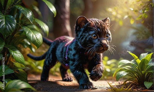Wallpaper Mural Baby Black Panther Cub Torontodigital.ca