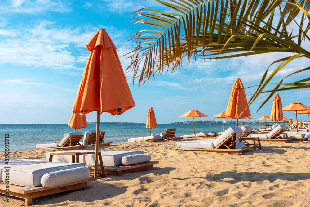 Sunny Beach coastline. Bulgaria