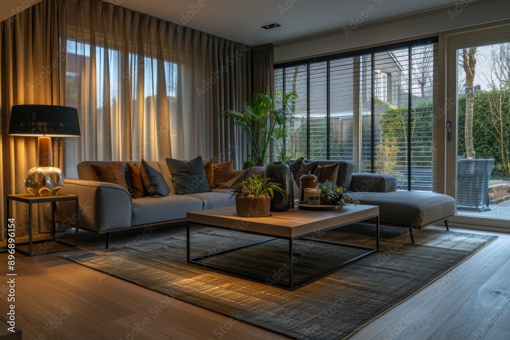 a modern living room interior design with a sofa a modern living room interior design with a sofa