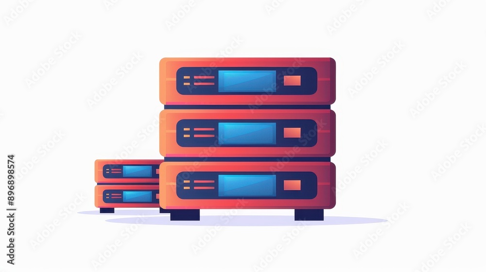 A sharp digital art piece depicting a sleek computer server on a minimalist backdrop, highlighting technology and innovation. A sharp digital art piece depicting a sleek computer server on a minimalist backdrop, highlighting technology and innovation.