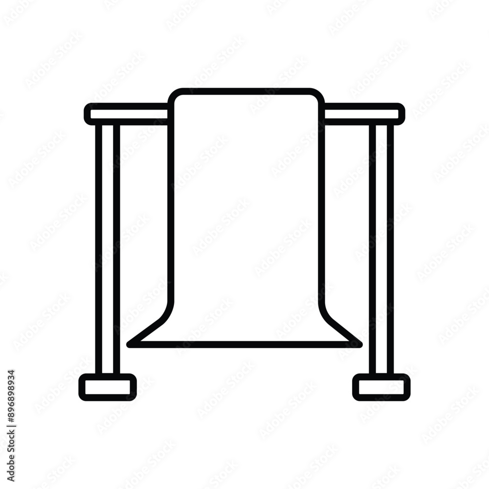 photography backdrop line icon with white background vector stock illustration photography backdrop line icon with white background vector stock illustration