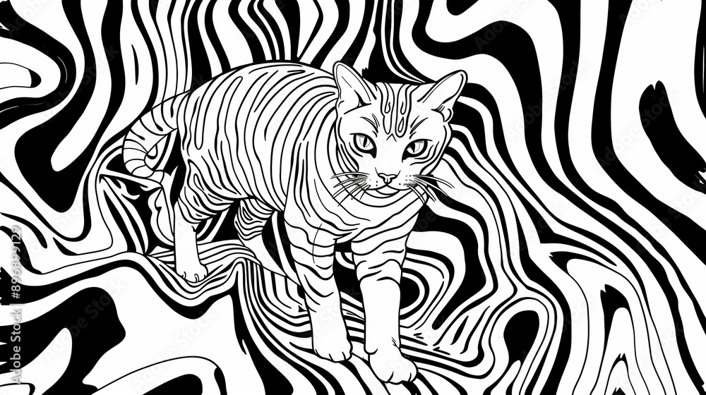 Adult colouring book page Adult colouring book page