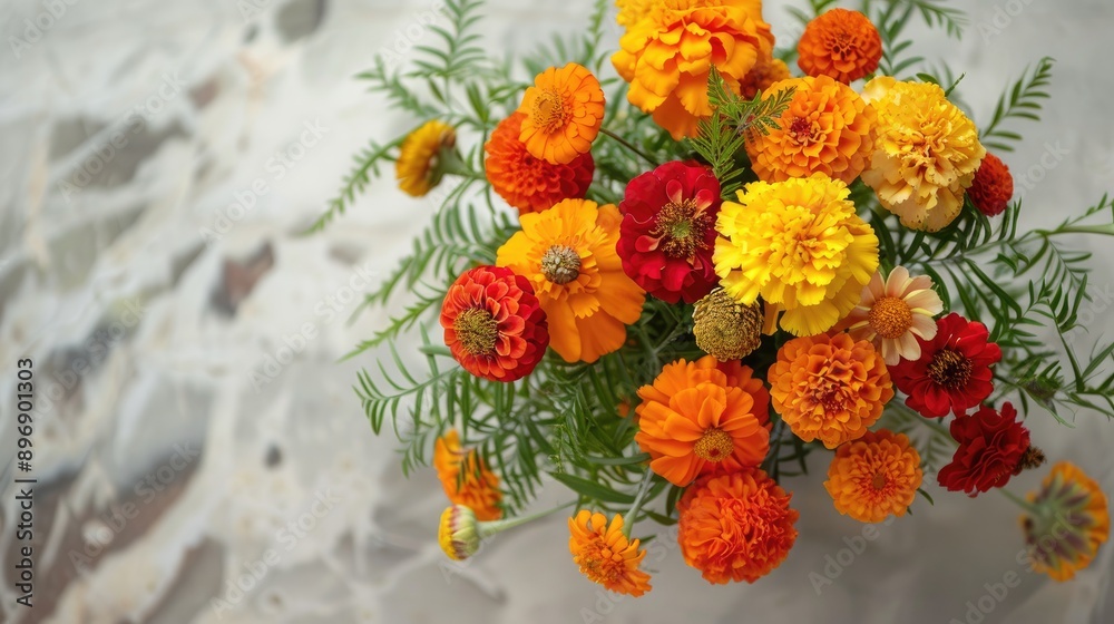 Obraz premium Marigold arrangement