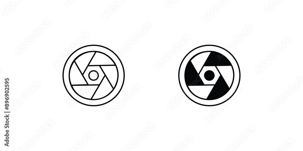 aperture set icon with white background vector stock illustration aperture set icon with white background vector stock illustration