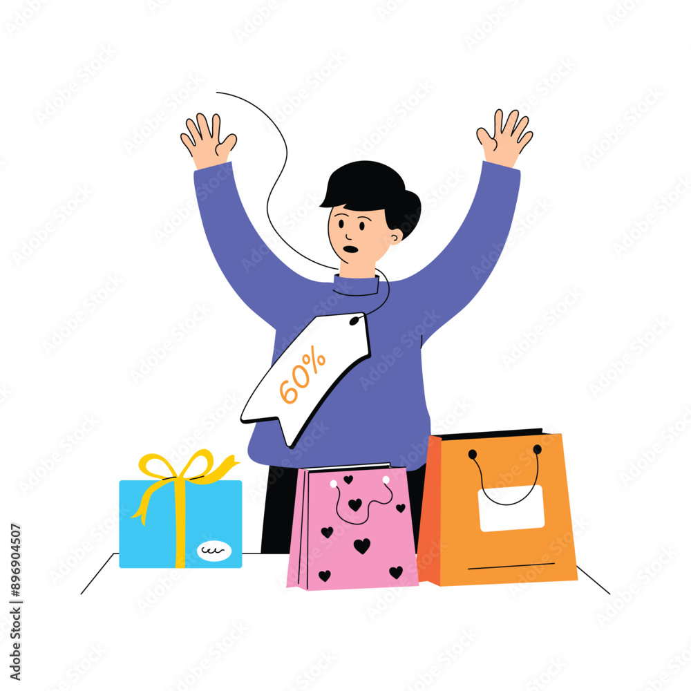 Have a look at vector illustration of discount offer Have a look at vector illustration of discount offer