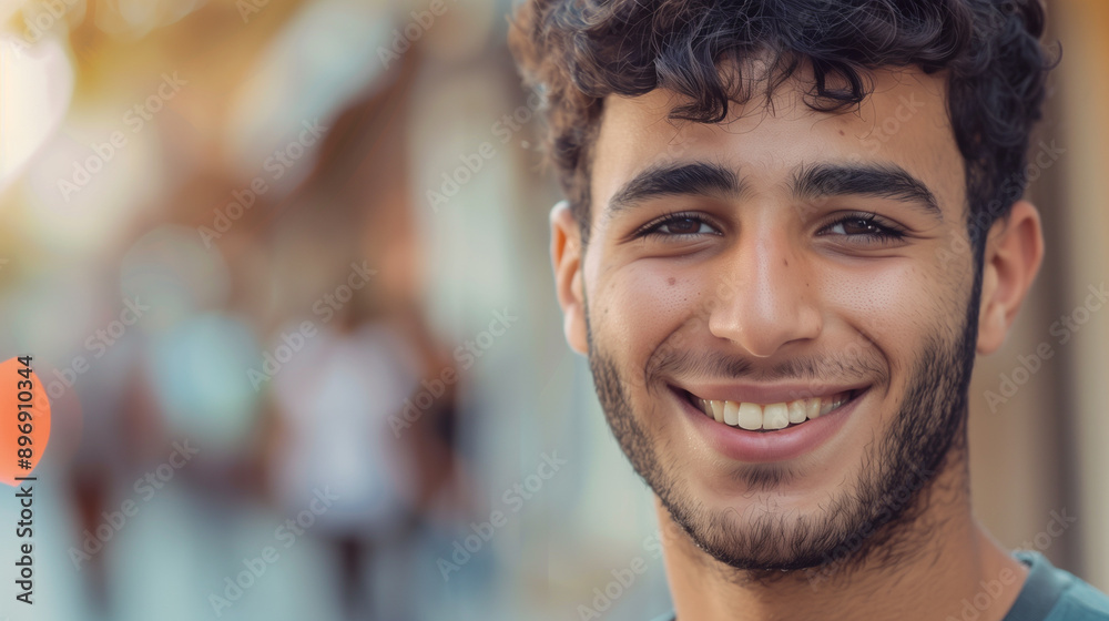 Closeup Portrait of a Confident Young Man with Blue Eyes and White Background Closeup Portrait of a Confident Young Man with Blue Eyes and White Background