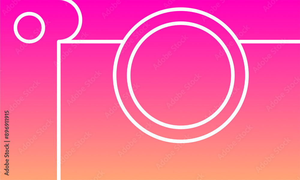 Camera illustration gradient pink vector Camera illustration gradient pink vector