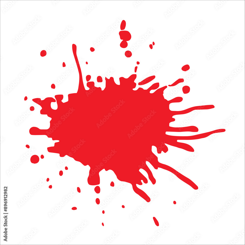 Paint red pigment spray splash stain illustration spots Paint red pigment spray splash stain illustration spots