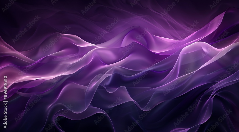 Purple Fabric Waves Abstract Background