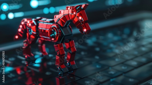 Trojan Horse: A form of malware that pretends to be legitimate software, enabling attackers to secretly access and control a user's system through deceptive means.
 photo