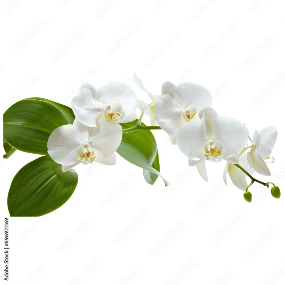 Obraz premium white orchid isolated on white