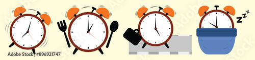 Four Time Vectors Set