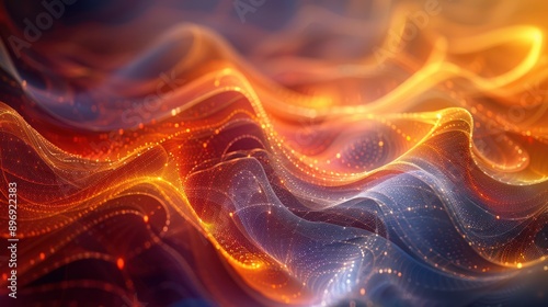 Vibrant Abstract Waves of Light