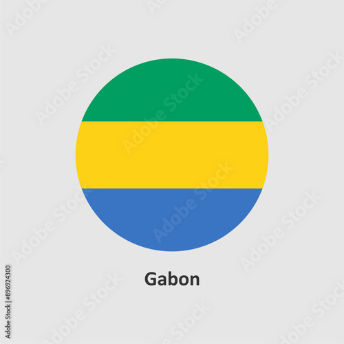 Gabon flag design vector illustration on a gray background for graphic and web design. Free Download Gabon flag design vector illustration on a gray background for graphic and web design. - GFXLoad