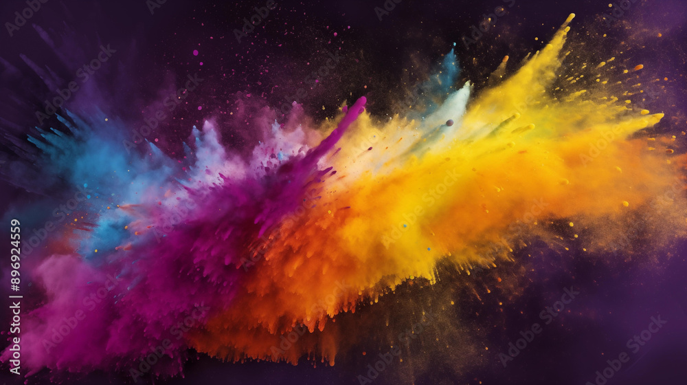 Exploding Space Nebula with Stars and Galaxies Exploding Space Nebula with Stars and Galaxies