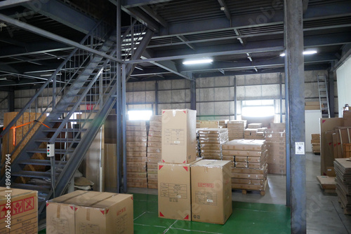 物流倉庫の風景