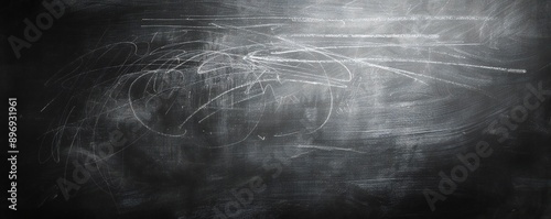 Clean and scratched chalkboard background Generative Ai