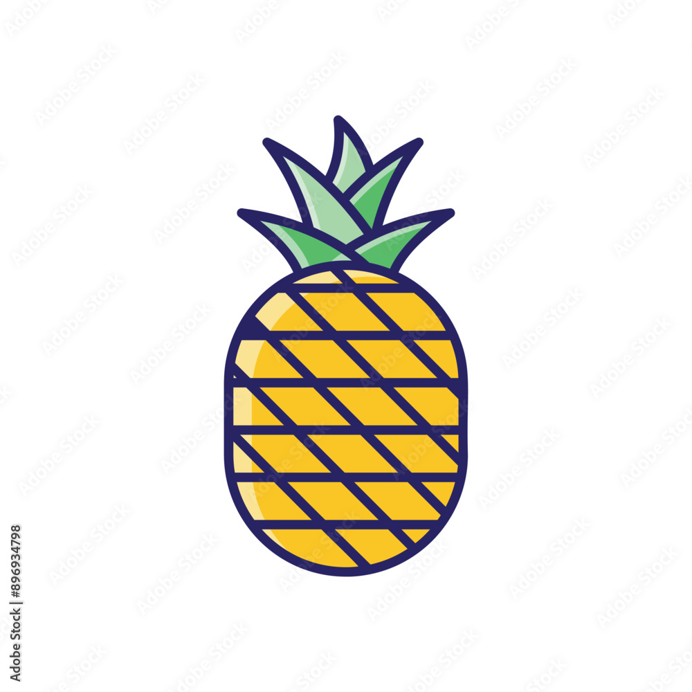 Pineapple vector icon Pineapple vector icon