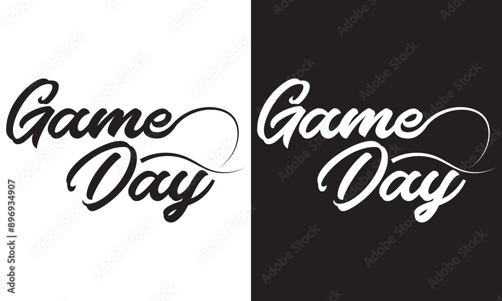 Game Day, Sport, Gameday, Cut Files, Silhouette, Cricut. isolated on white and black background. EPS 10 Game Day, Sport, Gameday, Cut Files, Silhouette, Cricut. isolated on white and black background. EPS 10