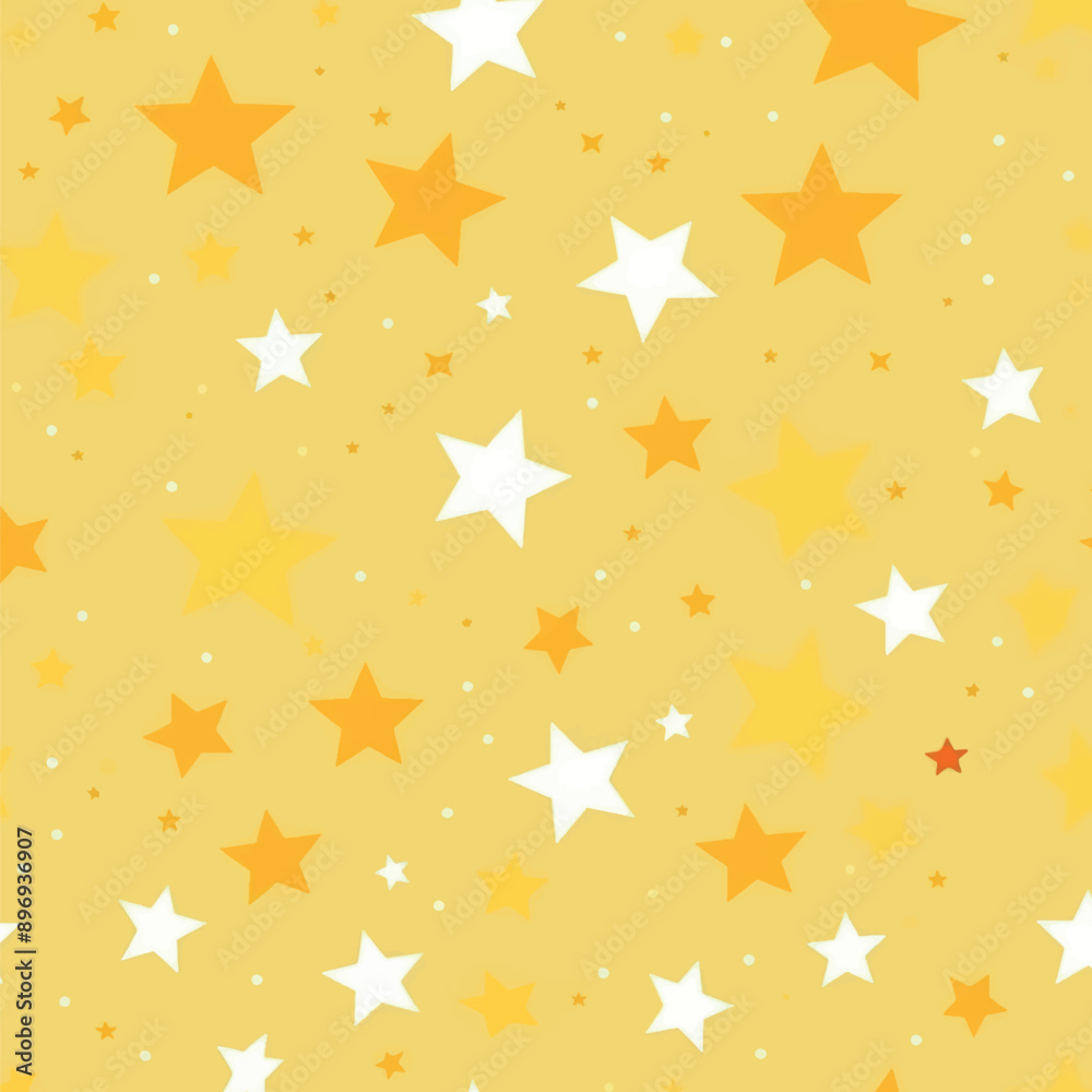 Fototapeta premium Bright starry yellow background