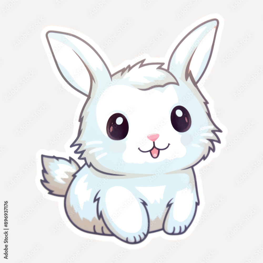 Obraz premium Cute cartoon bunny illustration